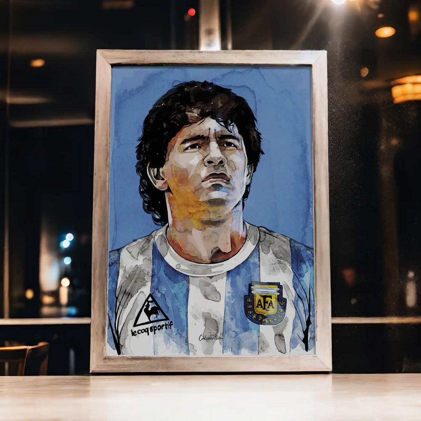 MARADONA - PRIMO PIANO ACQUERELLO