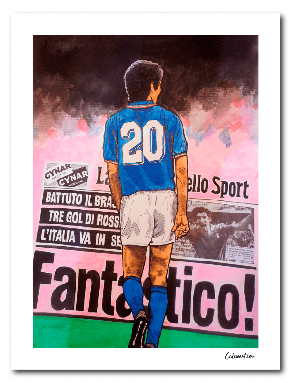 ROSSI MONDIALE 82 con gazzetta