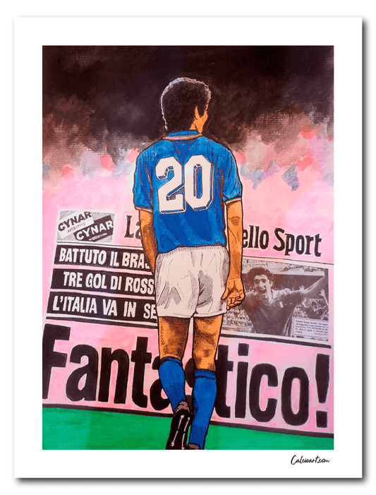 ROSSI MONDIALE 82 con gazzetta