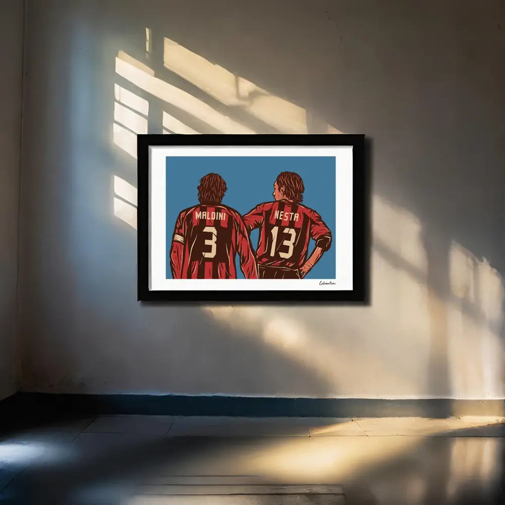 Poster Maldini E Nesta — stampa CalcioArt in ambiente (6)