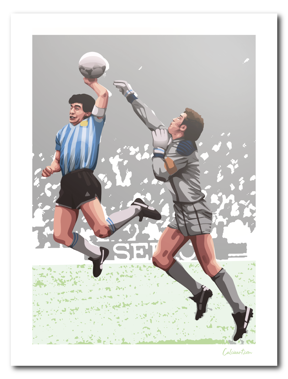 MARADONA - MANO DE DIOS - ⭐️ EDIZIONE LIMITATA solo 🔟 ESEMPLARI numerati ⭐️