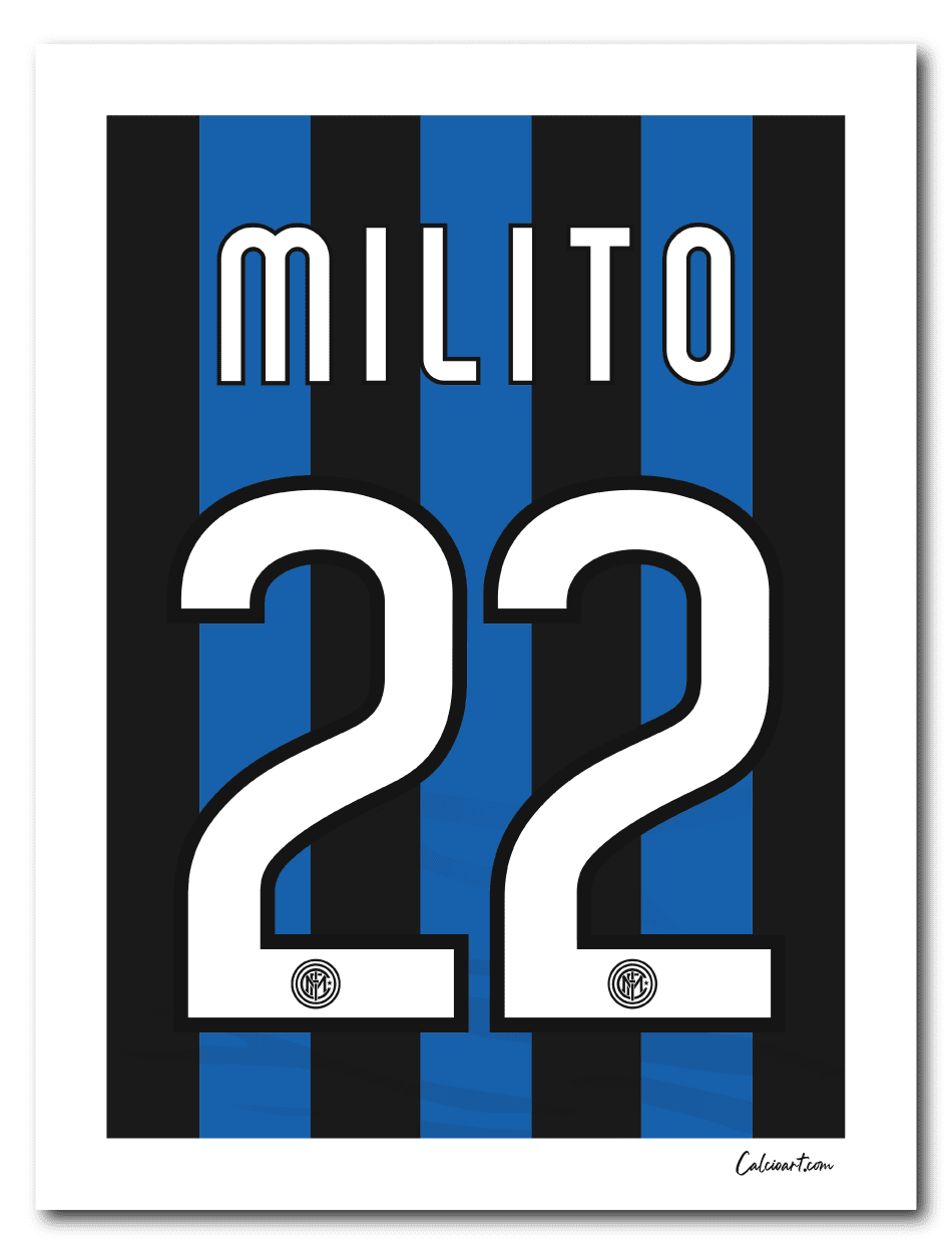 MAGLIA INTER 2009 2010 MILITO Calcioart