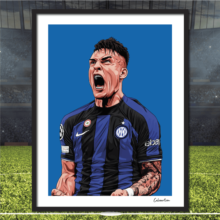 LAUTARO ESULTANZA DERBY CHAMPIONS LEAGUE