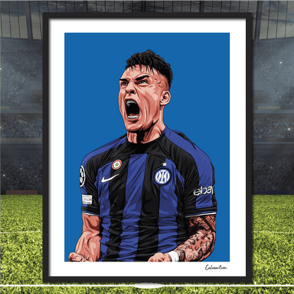 LAUTARO ESULTANZA DERBY CHAMPIONS LEAGUE