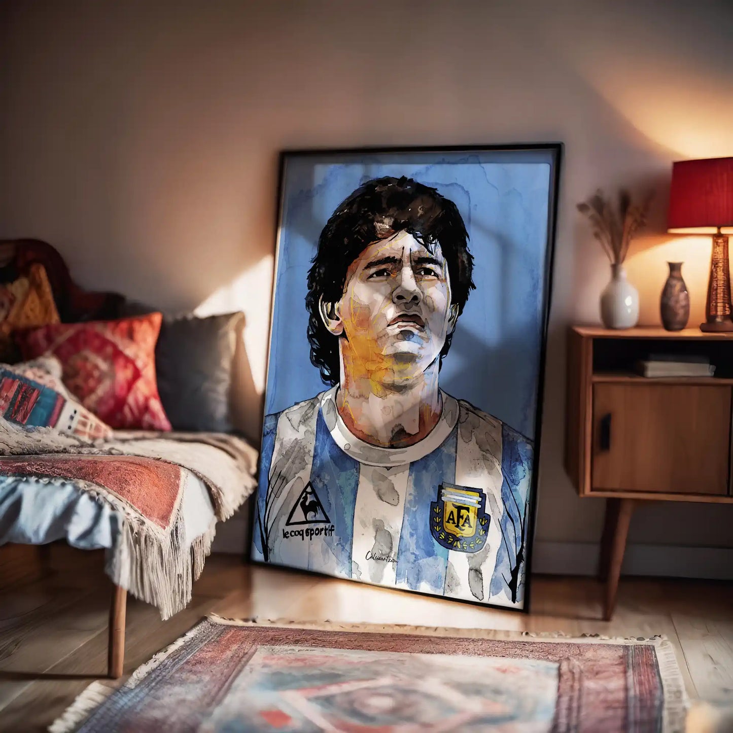 MARADONA - PRIMO PIANO ACQUERELLO