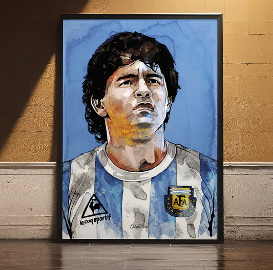 MARADONA - PRIMO PIANO ACQUERELLO