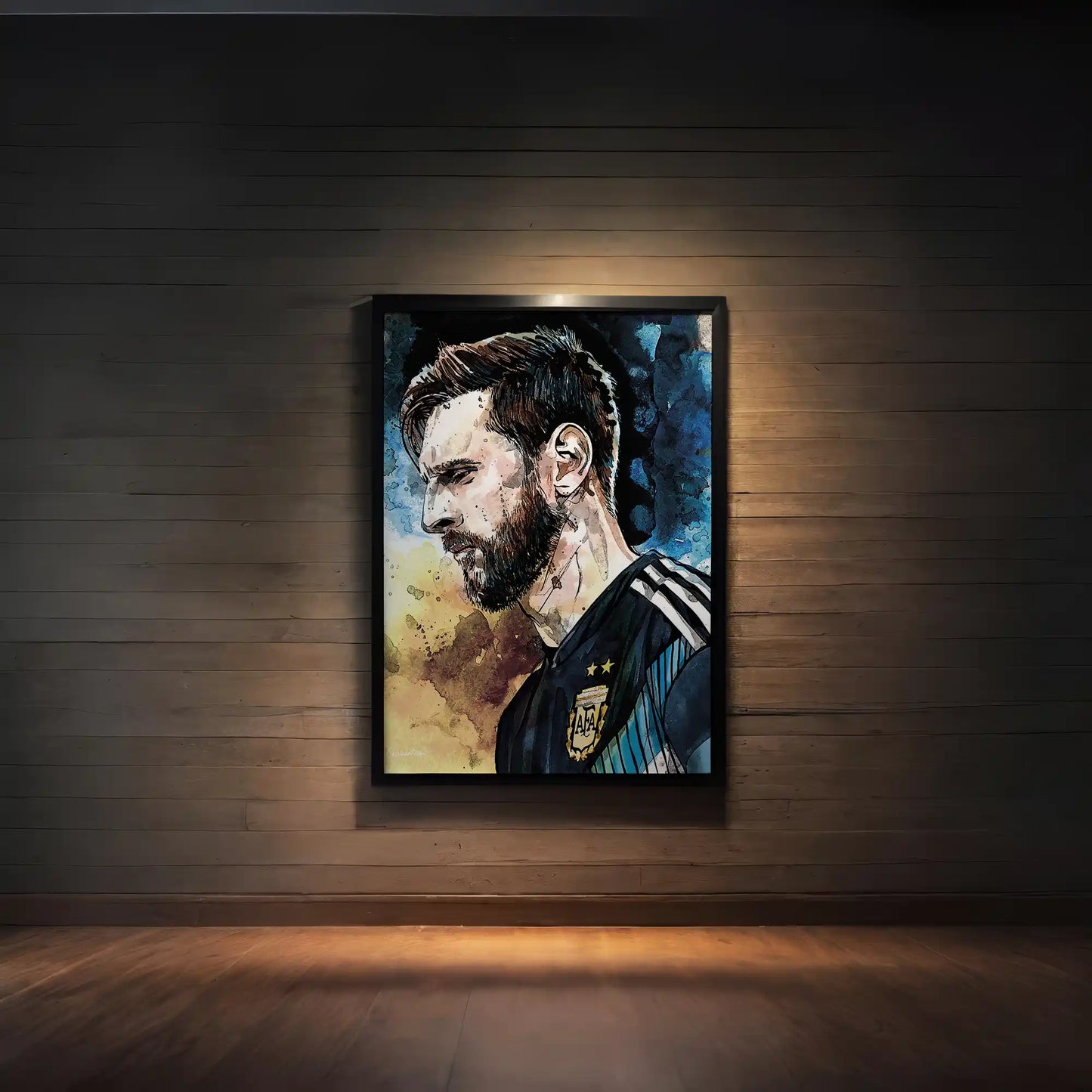 MESSI - PROFILO ACQUERELLO