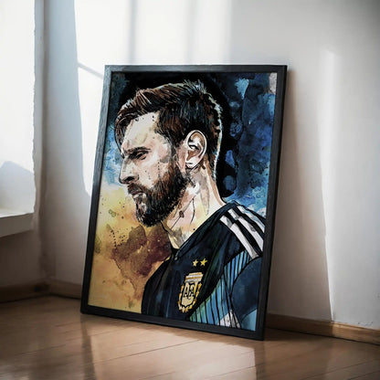 MESSI - PROFILO ACQUERELLO