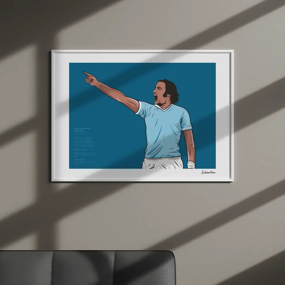 Poster Chinaglia Indica Nel Derby — stampa CalcioArt in ambiente (3)