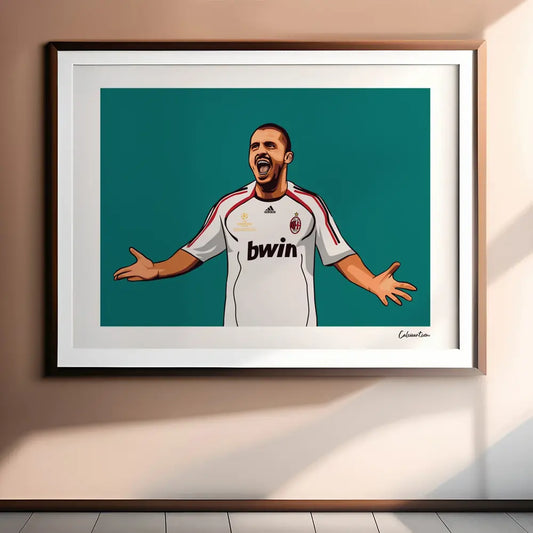Poster Gattuso — stampa CalcioArt in ambiente (1)