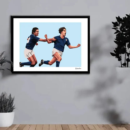 Poster Gentile Tardelli - Spagna 82 - Urlo Mundial — stampa CalcioArt in ambiente (5)