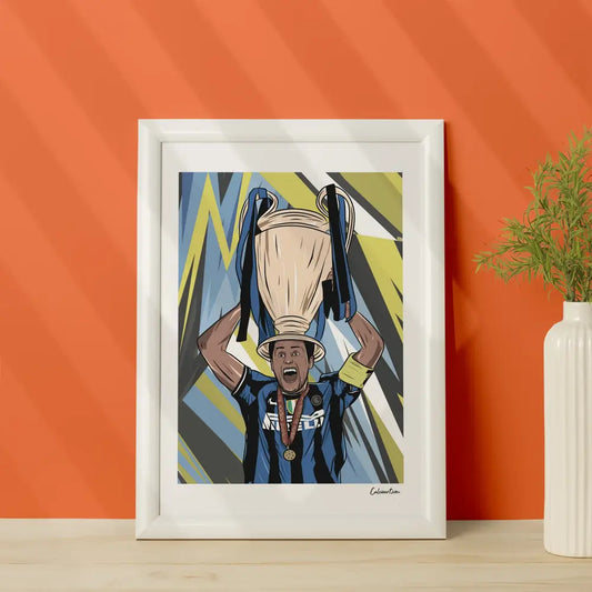 Poster Il Capitano ⭐️ Edizione Limitata Solo 🔟 Esemplari Numerati ⭐️ Coppa Campioni — stampa CalcioArt in ambiente (1)