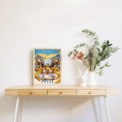 LAZIO 1999 - 2000 · poster in cornice, ambientazione 2