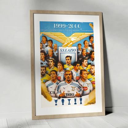 LAZIO 1999 - 2000 · poster in cornice, ambientazione 3