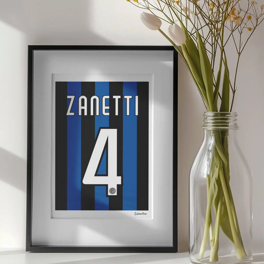 MAGLIA INTER - 2009/2010 - ZANETTI il capitano! · poster in cornice, ambientazione 1