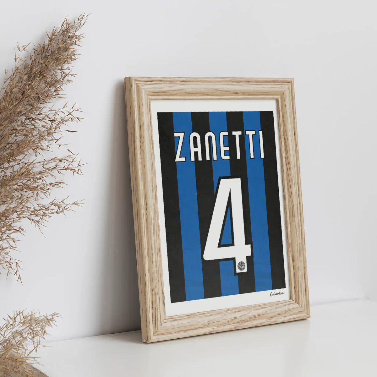 MAGLIA INTER - 2009/2010 - ZANETTI il capitano! · poster in cornice, ambientazione 2
