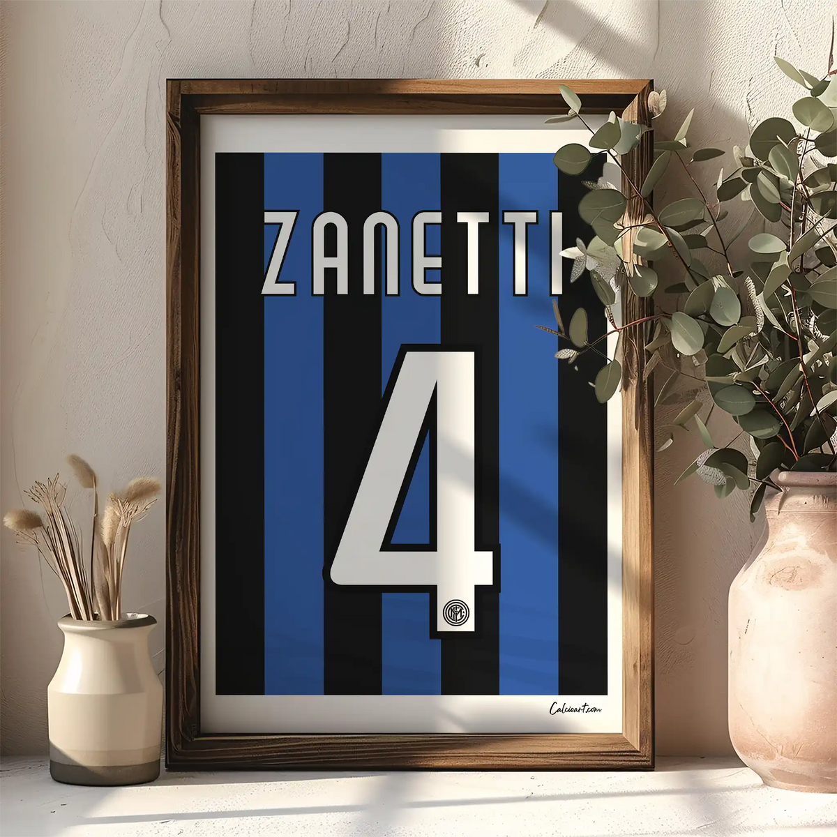 MAGLIA INTER - 2009/2010 - ZANETTI il capitano! · poster in cornice, ambientazione 3