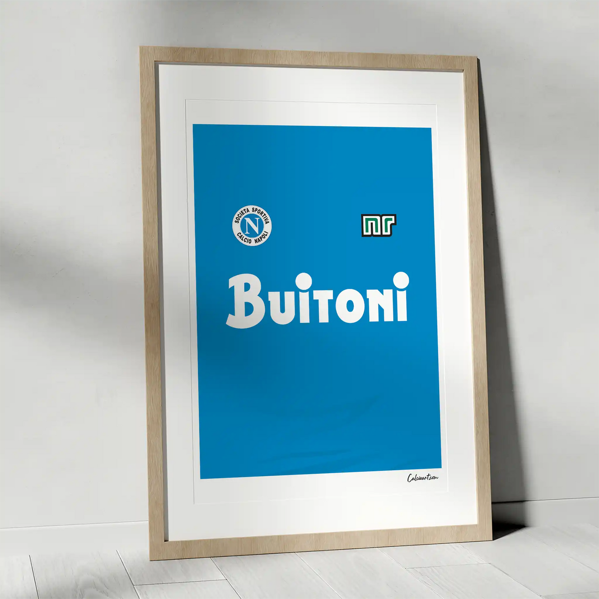 MAGLIA NAPOLI - 1986/1987 · poster in cornice, ambientazione 1