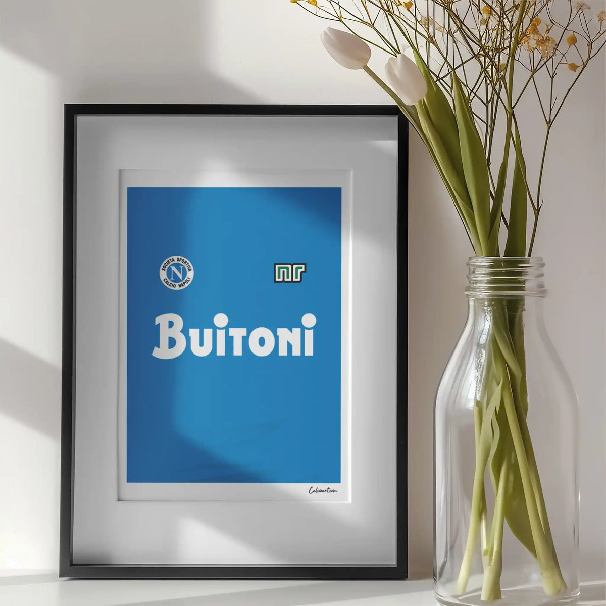 MAGLIA NAPOLI - 1986/1987 · poster in cornice, ambientazione 2