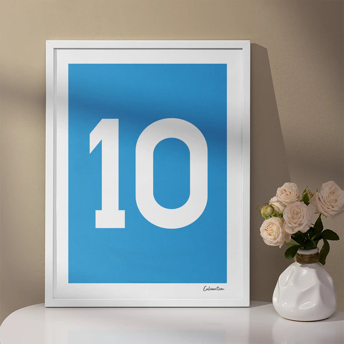 MAGLIA NAPOLI - 1986/1987 - MARADONA · poster in cornice, ambientazione 1