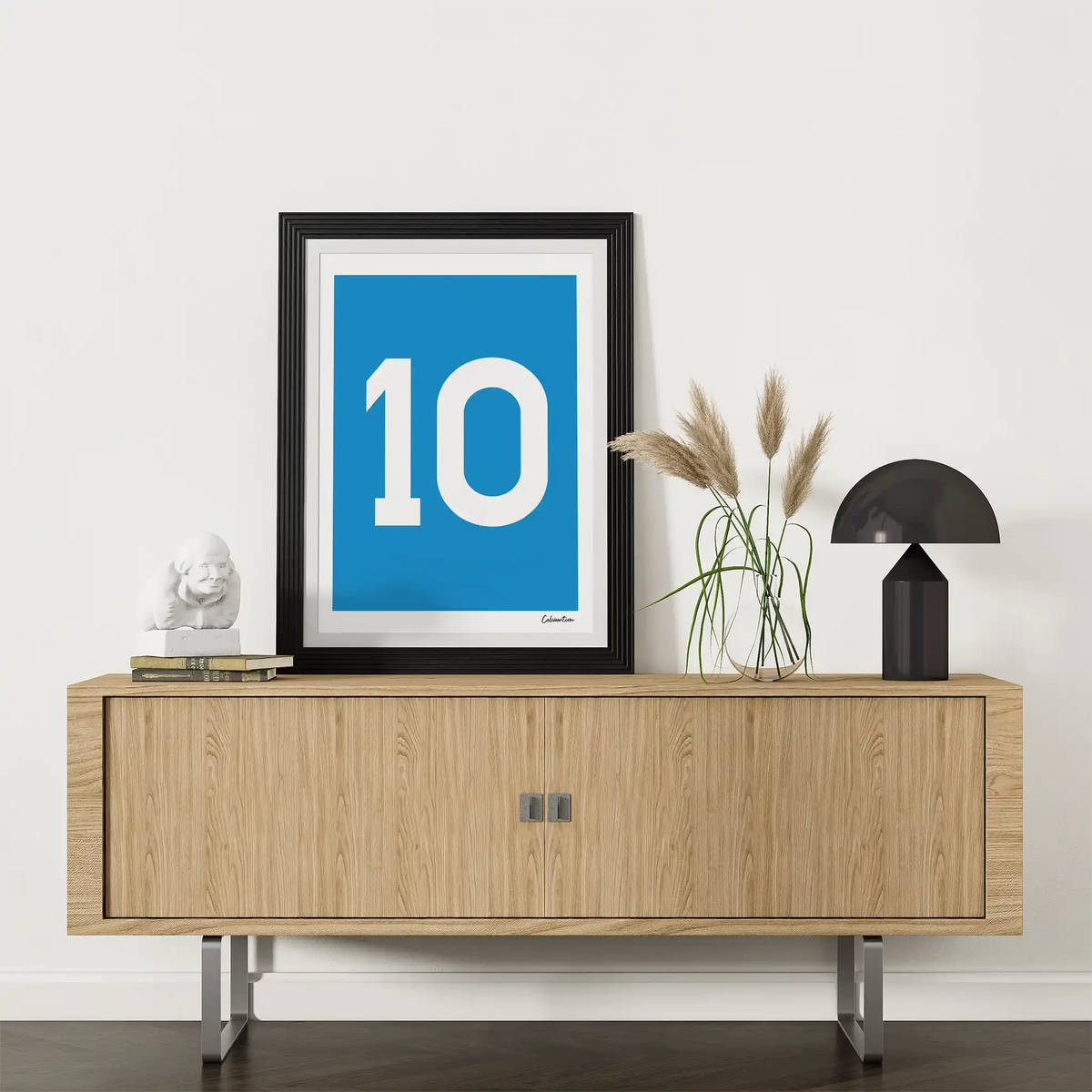 MAGLIA NAPOLI - 1986/1987 - MARADONA · poster in cornice, ambientazione 2