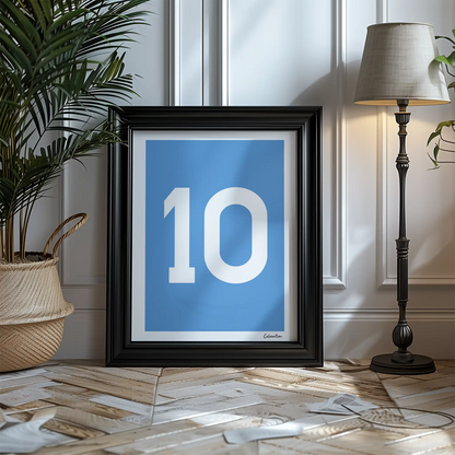 MAGLIA NAPOLI - 1986/1987 - MARADONA · poster in cornice, ambientazione 3