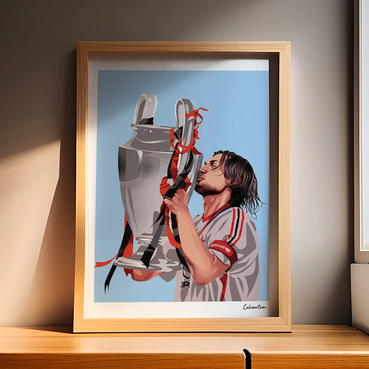 MALDINI - CHAMPIONS LEAGUE · poster in cornice, ambientazione 1