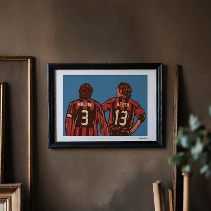 Poster Maldini E Nesta — stampa CalcioArt in ambiente (4)