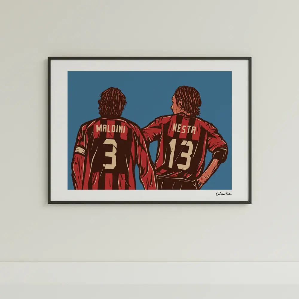 Poster Maldini E Nesta — stampa CalcioArt in ambiente (5)