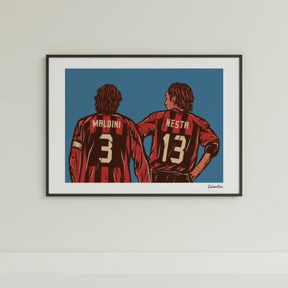 Poster Maldini E Nesta — stampa CalcioArt in ambiente (5)