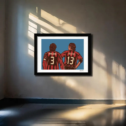 Poster Maldini E Nesta — stampa CalcioArt in ambiente (6)