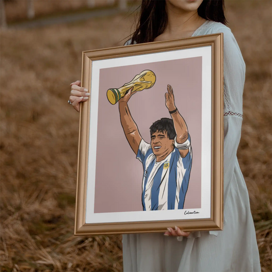 MARADONA - COPPA DEL MONDO · poster in cornice, ambientazione 1