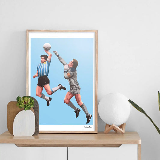 MARADONA - MANO DE DIOS · poster in cornice, ambientazione 1