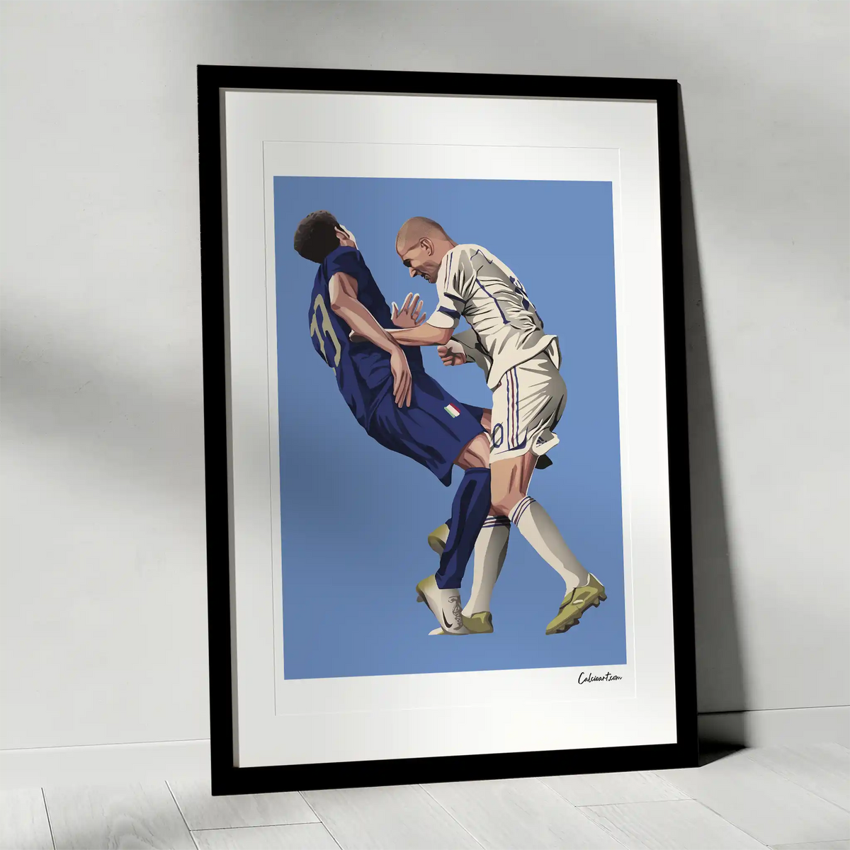 MATERAZZI & ZIDANE · poster in cornice, ambientazione 1