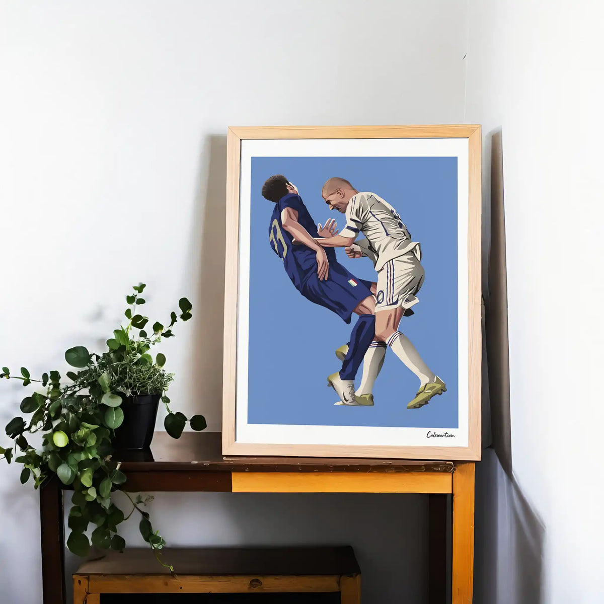 MATERAZZI & ZIDANE · poster in cornice, ambientazione 3