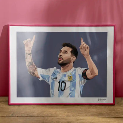 MESSI - ESULTANZA MANI AL CIELO