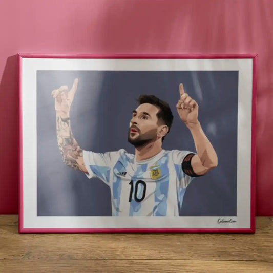 MESSI - ESULTANZA MANI AL CIELO