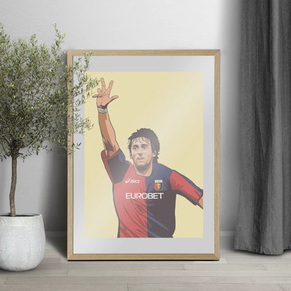 MILITO - GENOA · poster in cornice, ambientazione 2
