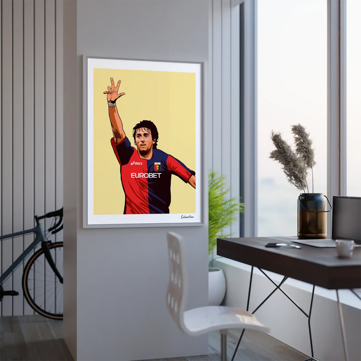 MILITO - GENOA · poster in cornice, ambientazione 3