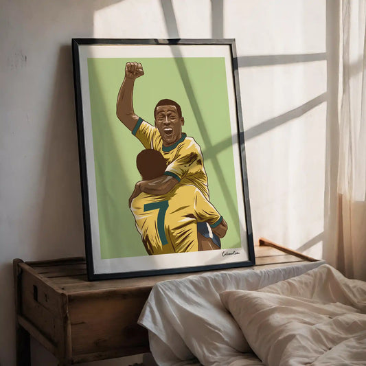 PELÈ · poster in cornice, ambientazione 1