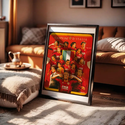 Poster Roma Scudetto — stampa CalcioArt in ambiente (3)