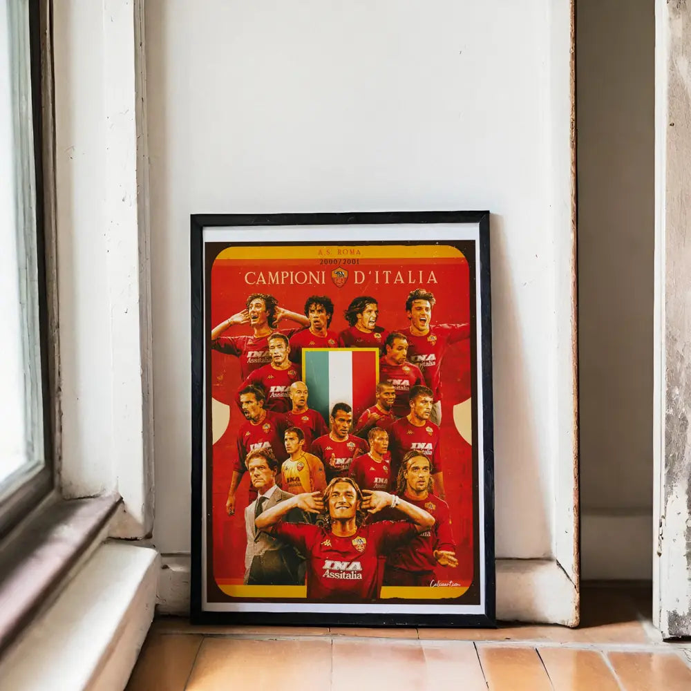 Poster Roma Scudetto — stampa CalcioArt in ambiente (4)