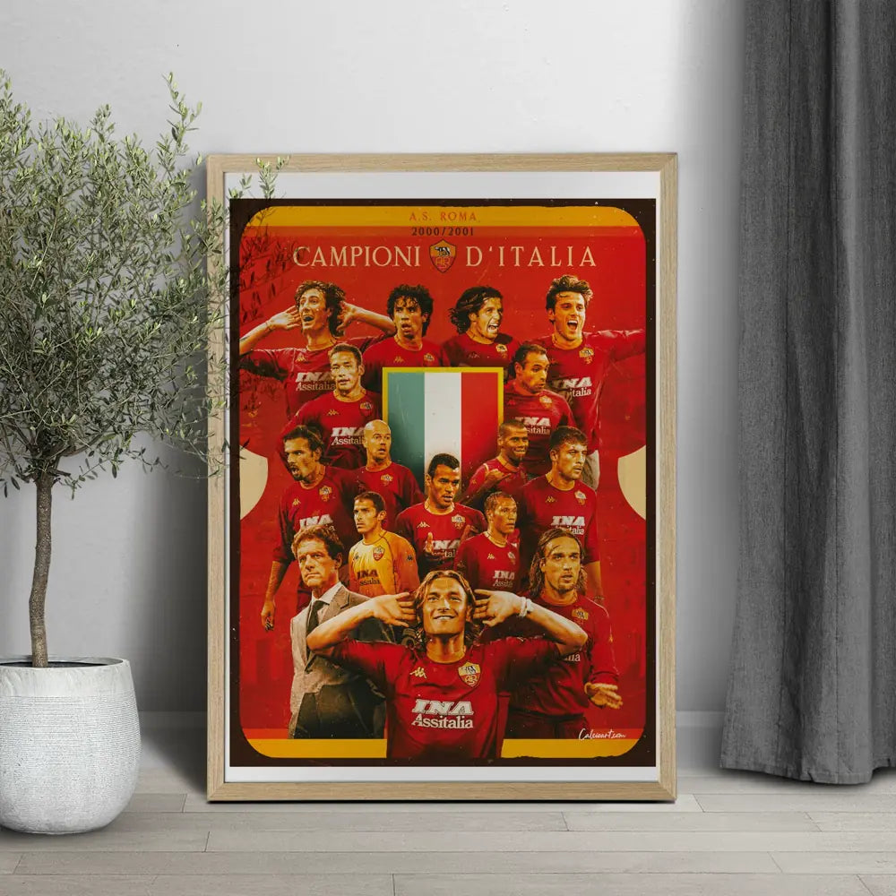 Poster Roma Scudetto — stampa CalcioArt in ambiente (6)