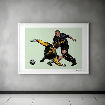 Poster Ronaldo - Finale Coppa Uefa — stampa CalcioArt in ambiente (5)