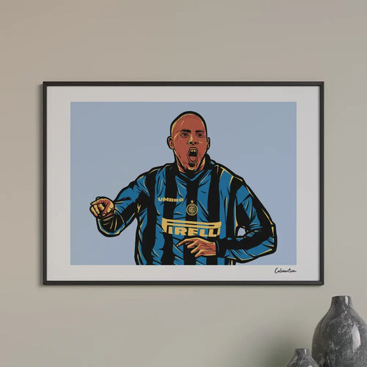 Poster Ronaldo — stampa CalcioArt in ambiente (1)