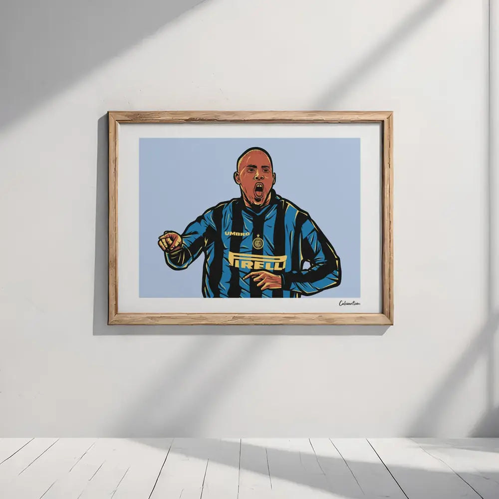 Poster Ronaldo — stampa CalcioArt in ambiente (2)