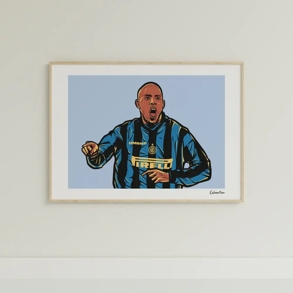Poster Ronaldo — stampa CalcioArt in ambiente (3)