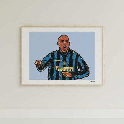 Poster Ronaldo — stampa CalcioArt in ambiente (3)