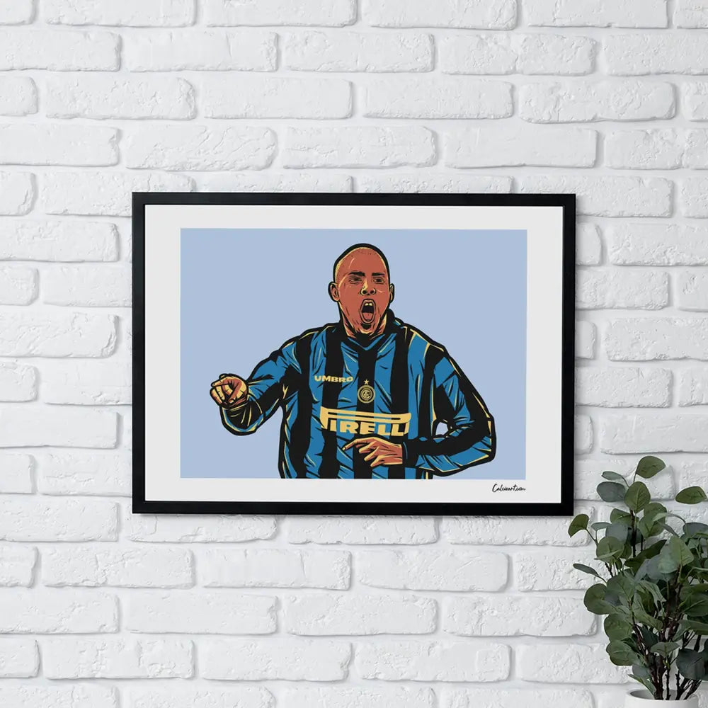 Poster Ronaldo — stampa CalcioArt in ambiente (5)