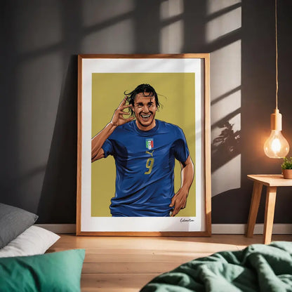 Poster Toni - Esultanza — stampa CalcioArt in ambiente (1)